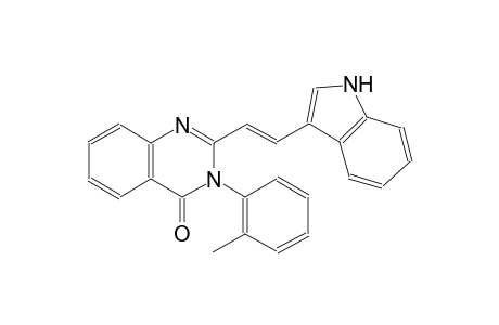 2-[(E)-2-(1H-indol-3-yl)ethenyl]-3-(2-methylphenyl)-4(3H)-quinazolinone