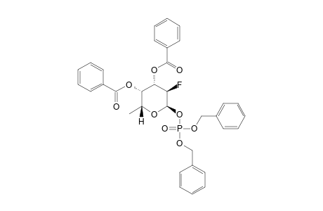 2-DEOXY-2-FLUORO-3,4-DI-O-BENZOYL-BETA-1-(DIBENZYLPHOSPHORYL)-L-FUCOPYRANOSE