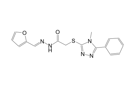 N'-[(E)-2-furylmethylidene]-2-[(4-methyl-5-phenyl-4H-1,2,4-triazol-3-yl)sulfanyl]acetohydrazide