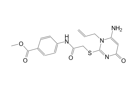 methyl 4-({[(1-allyl-6-amino-4-oxo-1,4-dihydro-2-pyrimidinyl)sulfanyl]acetyl}amino)benzoate