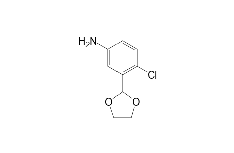 Benzenamine, 4-chloro-3-(1,3-dioxolan-2-yl)-