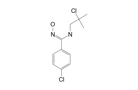 (Z)-N-HYDROXY-N'-(2-CHLORO-2-METHYL-PROPYL)-4-CHLORO-BENZENE-CARBOXIMIDAMIDE
