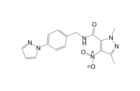 1,3-dimethyl-4-nitro-N-[4-(1H-pyrazol-1-yl)benzyl]-1H-pyrazole-5-carboxamide
