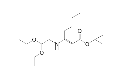 tert-Butyl 3-[(2,2-Diethoxyethyl)amino]hept-2-enoate