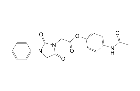 4-(acetylamino)phenyl (2,5-dioxo-3-phenyl-1-imidazolidinyl)acetate