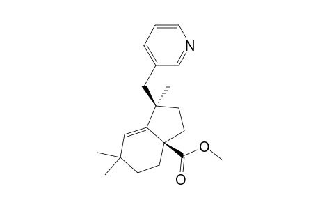 Methyl (1R,3aR)-1-(pyridin-3-ylmethyl)-1,6,6-trimethylhexahydroindene-3a-carboxylate