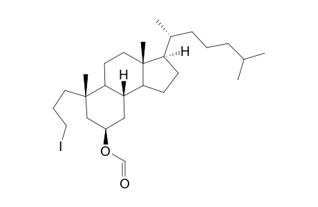 A-Nor-3,5-secocholestan-5-ol, 3-iodo-, formate, (5.beta.)-