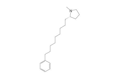 (-)-R-IRNIINE;(-)-(R)-N-METHYL-2-(9-PHENYLNONYL)-PYRROLIDINE