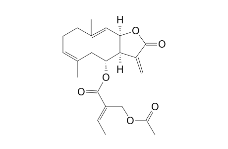 [3aR-(3aR*,4R*(E),6E,10E,11R*]]-2,3,3a,4,5,8,9,11a-Octahydro-6,10-dimethyl-3-methylene-2-oxocyclodeca[b]furan-4-yl ester of 2-[(acetoxy)methyl]-2-butenoic acid
