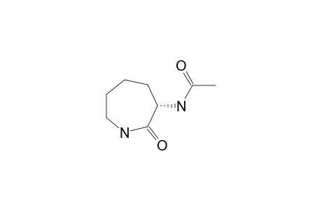 N-[(3S)-2-ketoazepan-3-yl]acetamide