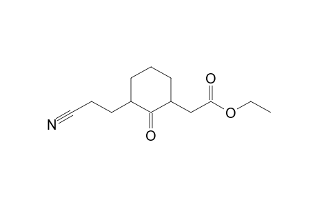 2-[3-(2-cyanoethyl)-2-keto-cyclohexyl]acetic acid ethyl ester