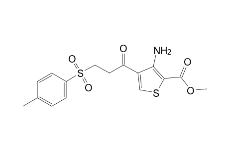3-Amino-4-(3-tosylpropanoyl)thiophene-2-carboxylic acid methyl ester