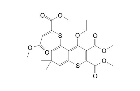 2,3-Bis(methoxycarbonyl)-4-ethoxy-5(Z)-[[1,2-bis(methoxycarbonyl)vinyl]thio]-7,7-dimethyl-7H-benzo[b]thiopyran