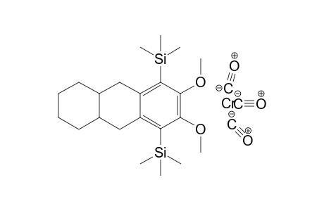 (4aRS,8(4aRS,8aSR,9aRS)-Tricarbonyl(n6-6,7-dimethoxy-5,8-bis(tri-methylsilyl)-1,2,3,4,4a,9,9a,10-octahydroanthracene)chromium(0)