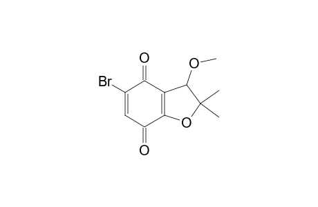 5-BROMO-3-METHOXY-2,2-DIMETHYL-BENZOFURAN-4,7(2H,3H)-DIONE