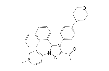 1-[2-(4-methylphenyl)-4-(4-morpholin-4-ylphenyl)-3-naphthalen-1-yl-3H-1,2,4-triazol-5-yl]ethanone
