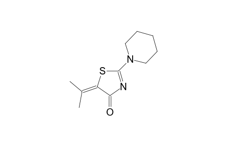 5-(1-methylethylidene)-2-(1-piperidinyl)-1,3-thiazol-4(5H)-one