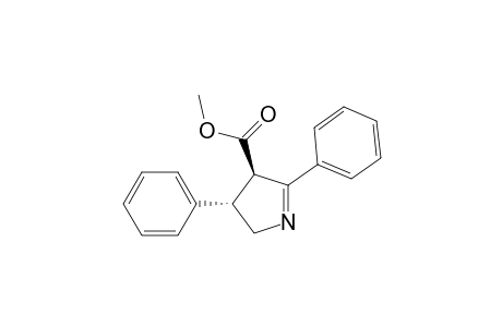 2H-Pyrrole-4-carboxylic acid, 3,4-dihydro-3,5-diphenyl-, methyl ester, trans-