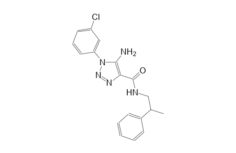 1H-1,2,3-triazole-4-carboxamide, 5-amino-1-(3-chlorophenyl)-N-(2-phenylpropyl)-