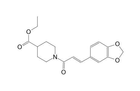 ethyl 1-[(2E)-3-(1,3-benzodioxol-5-yl)-2-propenoyl]-4-piperidinecarboxylate
