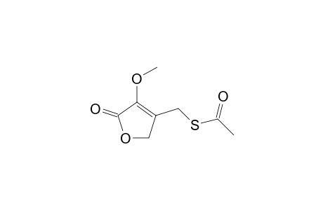 Ethanethioic acid, S-[(2,5-dihydro-4-methoxy-5-oxo-3-furanyl)methyl]ester