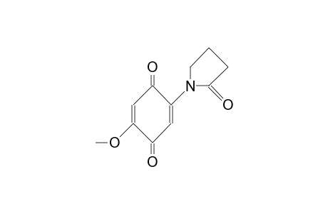 2-Methoxy-5-(2-oxo-1-pyrrolidinyl)-1,4-benzoquinone