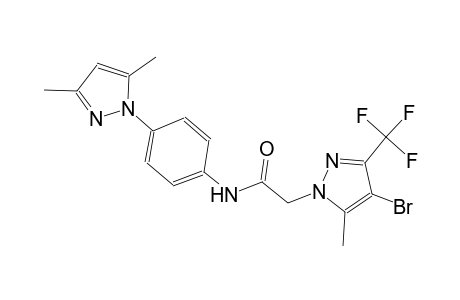 2-[4-bromo-5-methyl-3-(trifluoromethyl)-1H-pyrazol-1-yl]-N-[4-(3,5-dimethyl-1H-pyrazol-1-yl)phenyl]acetamide
