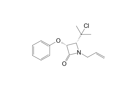 (3R,4R)-1-Allyl-4-[(1-chloro-1-methyl)ethyl]-3-phenyloxyazetidin-2-one