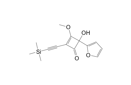 4-(2-furanyl)-4-hydroxy-3-methoxy-2-[2-(trimethylsilyl)-1-ethynyl]-2-cyclobuten-1-one