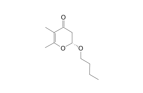 2-(1-Butoxy)-5,6-dimethyl-2,3-dihydro-4H-pyran-4-one