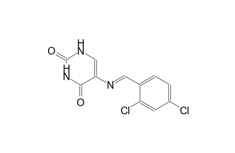 5-{[(E)-(2,4-dichlorophenyl)methylidene]amino}-2,4(1H,3H)-pyrimidinedione