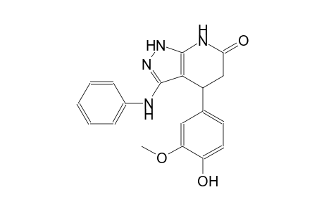 6H-pyrazolo[3,4-b]pyridin-6-one, 1,4,5,7-tetrahydro-4-(4-hydroxy-3-methoxyphenyl)-3-(phenylamino)-