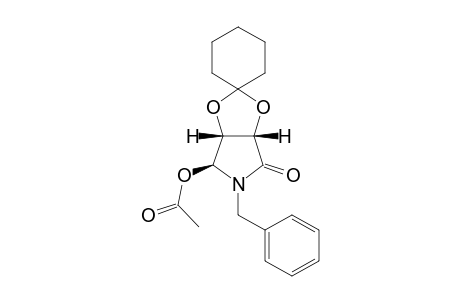 (+-)-N-Benzyl-(3S,4R,5S)-3,4-(cyclo-hexylidenedioxy)-5-acetoxy-2-pyrrolidinone
