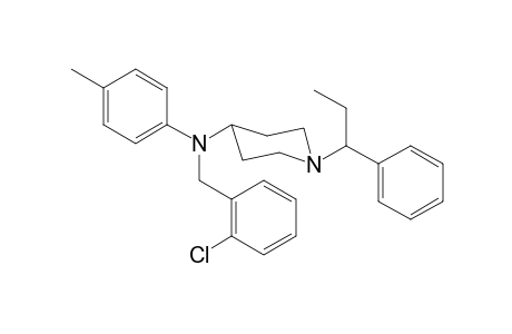 N-2-Chlorobenzyl-N-4-methylphenyl-1-(1-phenylpropyl)piperidin-4-amine