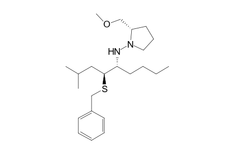 (2S)-2-(methoxymethyl)-N-[(4S,5R)-2-methyl-4-(phenylmethylsulfanyl)nonan-5-yl]pyrrolidin-1-amine