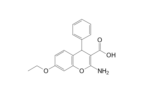 2-Amino-7-ethoxy-4-phenyl-4H-chromene-3-carboxylic acid