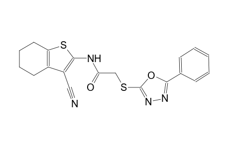 N-(3-cyano-4,5,6,7-tetrahydro-1-benzothien-2-yl)-2-[(5-phenyl-1,3,4-oxadiazol-2-yl)sulfanyl]acetamide