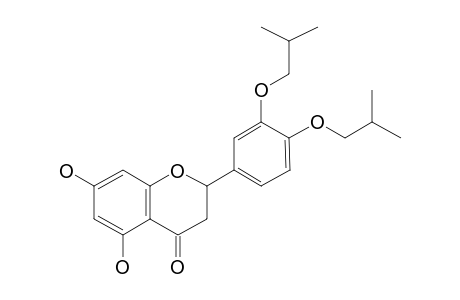 2-(3,4-di(2-Methylpropyl)oxyphenyl)-2,3-dihydro-5,7-dihydroxy-4H-1-benzopyran-4-one