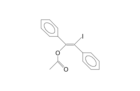 Acetic acid, (E)-A-iodo-B-phenyl-styryl ester