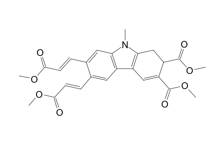 Dimethyl 6,7-bis((E)-3-methoxy-3-oxoprop-1-enyl)-9-methyl-2,9-dihydro-1H-carbazole-2,3-dicarboxylate