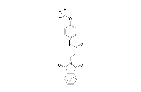 3-(1,3-dioxo-3a,4,7,7a-tetrahydro-1H-4,7-ethanoisoindol-2(3H)-yl)-N-(4-(trifluoromethoxy)phenyl)propanamide
