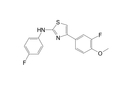 Thiazole, 4-(3-fluoro-4-methoxyphenyl)-2-(4-fluorophenylamino)-