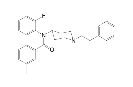 N-(2-Fluorophenyl)-N-(1-(2-phenylethyl)piperidin-4-yl)-3-methylbenzamide