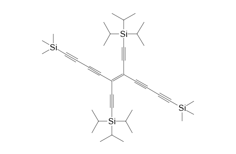 (E)-5,6-Bis[(triisopropylsilyl)ethynyl]-1,10-bis(trimethylsilyl)dec-5-ene-1,3,7,9-tetrayne