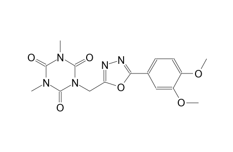 1,3,5-triazine-2,4,6(1H,3H,5H)-trione, 1-[[5-(3,4-dimethoxyphenyl)-1,3,4-oxadiazol-2-yl]methyl]-3,5-dimethyl-