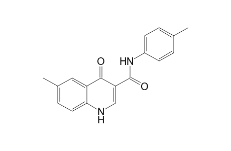 6-Methyl-N-(4-methylphenyl)-4-oxo-1,4-dihydroquinoline-3-carboxamide