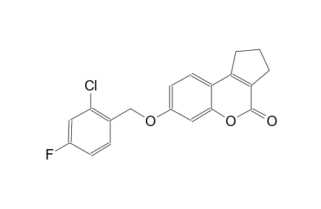 cyclopenta[c][1]benzopyran-4(1H)-one, 7-[(2-chloro-4-fluorophenyl)methoxy]-2,3-dihydro-