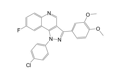 1H-pyrazolo[4,3-c]quinoline, 1-(4-chlorophenyl)-3-(3,4-dimethoxyphenyl)-8-fluoro-