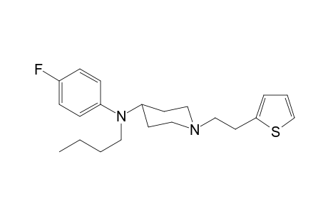 N-Butyl-N-(4-fluorophenyl)-1-[2-(thiophen-2-yl)ethyl]piperidin-4-amine