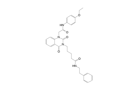 5-(1-[2-(4-ethoxyanilino)-2-oxoethyl]-2,4-dioxo-1,4-dihydro-3(2H)-quinazolinyl)-N-(2-phenylethyl)pentanamide
